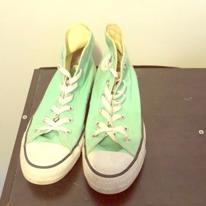 Mint green Converse all star